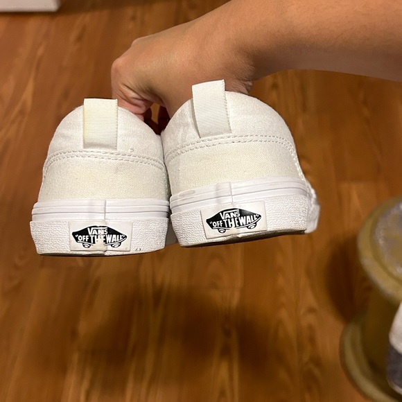 All White Slip-on Vans🤍 - Picture 9 of 12